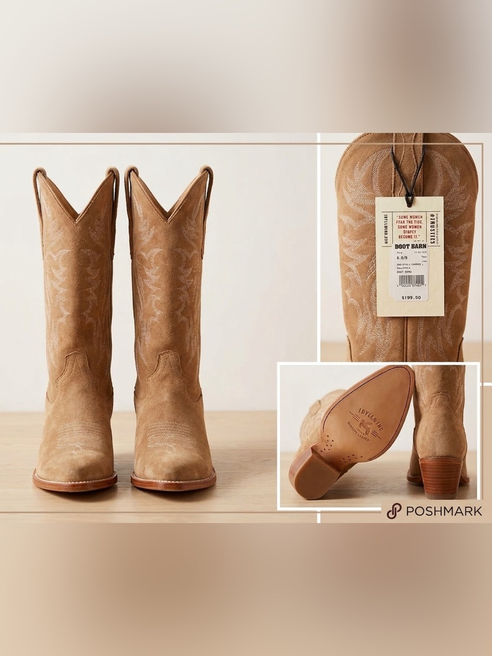 Idyllwind Women's Tan Suede Western Tall Shaft Boots